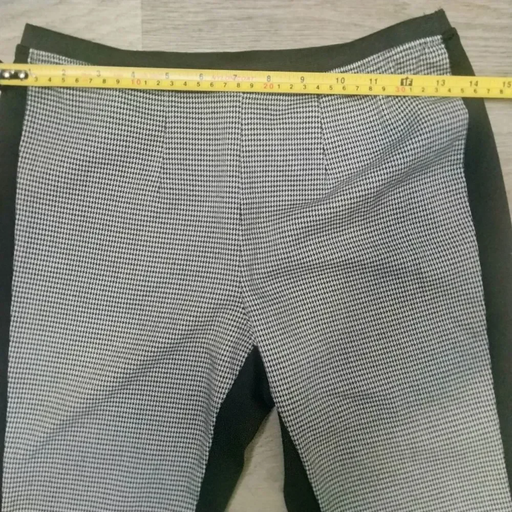 Philosophy Black & White Houndstooth Stretch Pull On Pants Leggings